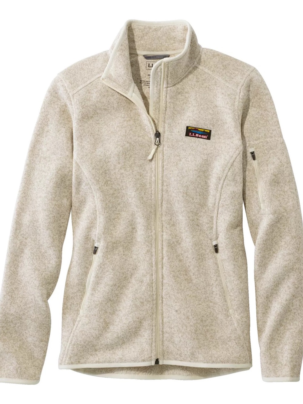 Women's L.L.Bean Sweater Fleece Full-Zip Jacket - Sailcloth M